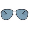 image:imageSOJOS Big Polarized Aviator Sunglasses for Women Men Oversized Aviators Retro Vintage Shades SJ1290BlackBlue