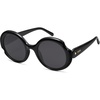 image:imageSOJOS Big Round Polarized Sunglasses Womens Mens Large Retro Vintage Trendy Shades SJ2362BlackGrey