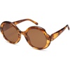 image:imageSOJOS Big Round Polarized Sunglasses Womens Mens Large Retro Vintage Trendy Shades SJ2362Brown TortoiseBrown