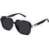 image:imageSOJOS Big Trendy Polarized Aviator Sunglasses for Women Men 80s 90s Retro Square Aviators Sun Glasses SJ2672BlackGrey
