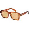 image:imageSOJOS Big Trendy Square Polarized Sunglasses Womens Mens Retro Large Chunky Oversized Rectangle Shades SJ2345Deep CaramelLight Brown Tint