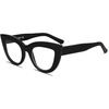 image:imageSOJOS Blue Light Blocking Glasses Retro Vintage Cateye Eyeglasses for Women Plastic Frame Party Glasses SJ5025CC1 Black Frame