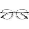 image:imageSOJOS Cat Eye Blue Light Blocking Glasses for Woman Hipster Metal Frame Womens Eyeglasses She Young SJ5027Black