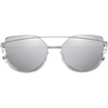 image:imageSOJOS Cat Eye Sunglasses for Women Fashion Designer Style Mirrored Lenses SJ1001SilverSilver