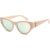 image:imageSOJOS Cat Eye Sunglasses for Women amp Men 90s Retro Aesthetic Trendy Cateye Designer Sunnies SJ2332BeigePink