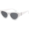 image:imageSOJOS Cat Eye Sunglasses for Women amp Men 90s Retro Aesthetic Trendy Cateye Designer Sunnies SJ2332WhiteGrey