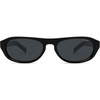 image:imageSOJOS Classic Acetate Oval Sunglasses for Men Women Polarized UV400 Protection Unisex Retro Lightweight Sun Glasses RomyBlackGrey