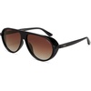 image:imageSOJOS Classic Polarized Aviator Sunglasses Womens Mens Retro 80s 90s UV Protection Wrap Around Aviators SJ2704Blackreddish Brown
