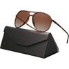 image:imageSOJOS Classic Polarized Aviator Ultra Lightweight Flexible Men Women Sunglasses JOURNEY SJ2065Brown