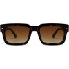 image:imageSOJOS Classic Retro Square Polarized Sunglasses Womens Mens 80s 90s Trendy Rectangle Shades SJ2393Brown TortoiseGradient Brown