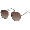 image:imageSOJOS Classic Square Aviator Sunglasses for Women Men Retro Hexagon UV400 Protection Shades SJ1222BrownGradient Brown