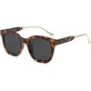 image:imageSOJOS Classic Square Polarized Sunglasses Womens Mens Retro Trendy UV400 Sunnies SJ2050Dark Brown TortoiseGrey