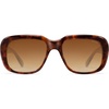 image:imageSOJOS Classic Thick Rectangle Polarized Sunglasses for Women Men Trendy 90s Square Frame Shades SJ2635Brown Tortoise FrameBrown Lens
