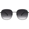 image:imageSOJOS Classic Trendy Square Sunglasses for Women Men Cute Big Frame Gold Shades SJ1137Matt BlackGradient Grey