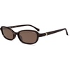 image:imageSOJOS Ocean Collection Rectangle Polarized Sunglasses Women Men Retro Lightweight Narrow Trendy Cat Eye Sunnies ApexBurgundyBrown