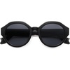 image:imageSOJOS Ocean Collection Round Sunglasses Recycled Fishing Net Frame EcoFriendly UV400 Polarized Lenses Indian OceanBlackGrey