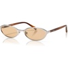 image:imageSOJOS Oval Polarized Sunglasses Women Metal Frame Pearl Temple Acetate Legs UV400 Retro Vintage Sunnies SJ3138 LUSTREYellowBrown