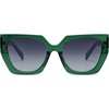image:imageSOJOS Oversized Polarized Sunglasses for Women Big Designer Womens Trendy Square Shades SJ2205Dark GreenGrey