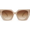 image:imageSOJOS Oversized Polarized Sunglasses for Women Big Designer Womens Trendy Square Shades SJ2205Light BrownBrown