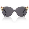 image:imageSOJOS Oversized Square Acetate LimitedEdition Sunglasses for Women with Star Accents UV400 Protection GlowheartBlack