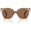 image:imageSOJOS Oversized Square Acetate LimitedEdition Sunglasses for Women with Star Accents UV400 Protection GlowheartBrown