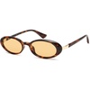 image:imageSOJOS Polarized Oval Sunglasses for Women Chic 90s Vintage UV400 Lightweight Retro Frame Sunnies SJ2676BrownLight Brown