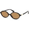 image:imageSOJOS Polarized Retro Oval Sunglasses for Women Chic Vintage 90s Y2K Sunnies UV400 Trendy Designer Sun Glasses SJ2703BlackLight Brown
