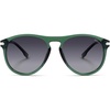 image:imageSOJOS Polarized Round Sunglasses for Men Women TR90 Frame UV Protection Mens Womens Sun Glasses SJ2669GreenGrey Grading