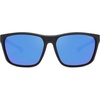 image:imageSOJOS Polarized Square Sunglasses Men Womens TR90 Lightweight Frame UV Protection ShadesMatte BlackBlue Mirrored