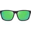 image:imageSOJOS Polarized Square Sunglasses Men Womens TR90 Lightweight Frame UV Protection ShadesMatte BlackGreen Mirrored