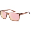 image:imageSOJOS Polarized Square Sunglasses for Men Women Lightweight TR90 Frame UV Protection Mens Womens Sun Glasses SJ2645BrownPink Mirrored