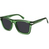 image:imageSOJOS Polarized Square Sunglasses for Men Women TR90 Frame UV Protection Mens Womens Sun Glasses SJ2649Crystal GreenGrey