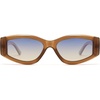 image:imageSOJOS Polarized Sunglasses Womens Mens Trendy Pentagonal Cateye Sun Glasses 80s 90s Shades SJ2329Brown
