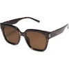 image:imageSOJOS Polarized Sunglasses for Women Men Trendy Square Large Sun Glasses SJ2149Dark Brown TortoiseBrown