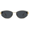 image:imageSOJOS Polarized Sunglasses for WomenTrendy Hexagonal Sun Glasses Retro Shades UV400 SJ1257GoldGrey