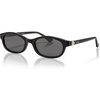 image:imageSOJOS Rectangular Polarized Sunglasses for Women Acetate Frame Coral Temple Detail Trendy Retro 90s Sunnies SJ3140 TIDEBlackGrey