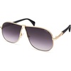 image:imageSOJOS Retro 70s Aviator Sunglasses for Women Men Trendy 2026 Oversized UV400 Metal Pilot Shades SJ1272GoldGradient Grey Purple