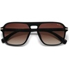 image:imageSOJOS Retro Aviator Polarized Sunglasses for Men Women Trendy Vintage Square Pilot Mens Shades SJ2370Black Frame Brown Grading Lens