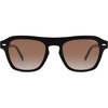 image:imageSOJOS Retro Aviator Polarized Sunglasses for Men Women Vintage Square Mens Shades SJ2632Black Frame Brown Grading Lens