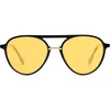 image:imageSOJOS Retro Aviator Polarized Sunglasses for Women Men Double Bridge Ladies ShadesBlack FrameYellow Lens