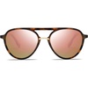 Tortoise Frame/Pink Mirrored Lens