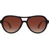 image:imageSOJOS Retro Aviator Polarized Sunglasses for Women Men Vintage 70s Style UV Protection Womens Mens Sun Glasses SJ2646BlackDark Brown Grading