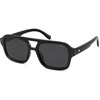 image:imageSOJOS Retro Aviator Sunglasses for Womens Mens Polarized Trendy Square Designer Inspired Shades 80s 90s Sun Glasses SJ2342Black