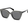 image:imageSOJOS Retro Cat Eye Acetate Polarized Sunglasses Women Men Wide Y2K Sun Glasses UV400 Protection ReefPearlescent SilverGrey