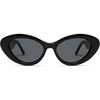 image:imageSOJOS Retro Cat Eye Acetate Sunglasses Men Women Polarized Vintage Lightweight UV400 Sun Glasses AfterglowBlackGrey