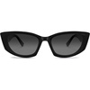 image:imageSOJOS Retro Cat Eye Polarized Sunglasses for Women Designer Inspired Sunnies UV400 Protection SJ2607BlackGrey