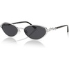 image:imageSOJOS Retro Cat Eye Sunglasses Women Men Acetate Metal Frame Trendy Designer UV400 Sun Glasses Staghorn CoralGoldGrey