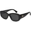 image:imageSOJOS Retro Large Rectangle Polarized Sunglasses Womens Mens Vintage Thick Chunky Frame 80s 90s Large Shades SJ2374Black