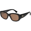 image:imageSOJOS Retro Large Rectangle Polarized Sunglasses Womens Mens Vintage Thick Chunky Frame 80s 90s Large Shades SJ2374Brown
