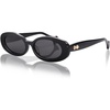 image:imageSOJOS Retro Oval Polarized Acetate LimitedEdition Sunglasses for Women Vintage Designer UV400 Protection VeronicaBlack